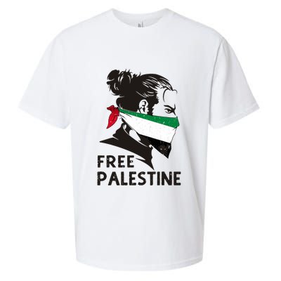 Free Palestine Flag Save Gaza End Occupation Palestinian Sueded Cloud Jersey T-Shirt