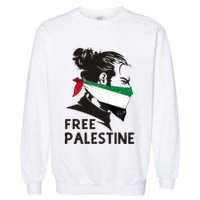 Free Palestine Flag Save Gaza End Occupation Palestinian Garment-Dyed Sweatshirt