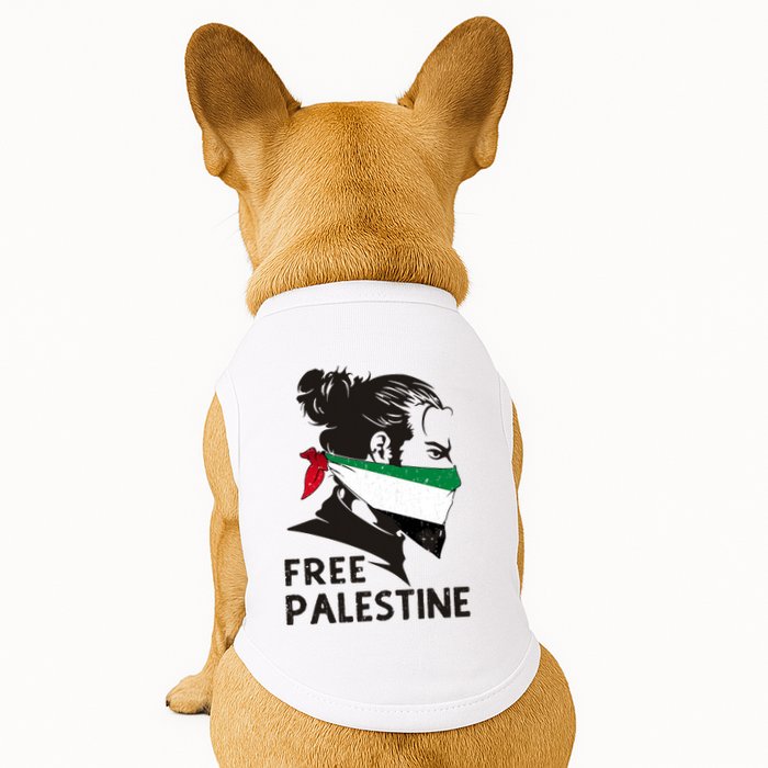 Free Palestine Flag Save Gaza End Occupation Palestinian Doggie Tank