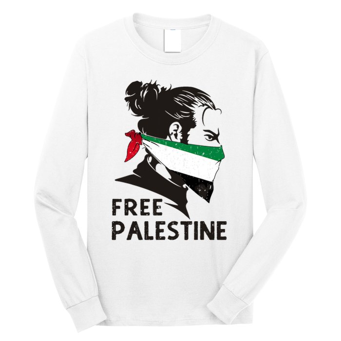 Free Palestine Flag Save Gaza End Occupation Palestinian Long Sleeve Shirt