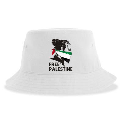 Free Palestine Flag Save Gaza End Occupation Palestinian Sustainable Bucket Hat