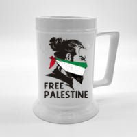 Free Palestine Flag Save Gaza End Occupation Palestinian Beer Stein