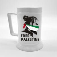 Free Palestine Flag Save Gaza End Occupation Palestinian Beer Stein