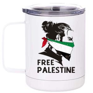 Free Palestine Flag Save Gaza End Occupation Palestinian 12 oz Stainless Steel Tumbler Cup