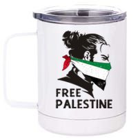 Free Palestine Flag Save Gaza End Occupation Palestinian 12 oz Stainless Steel Tumbler Cup