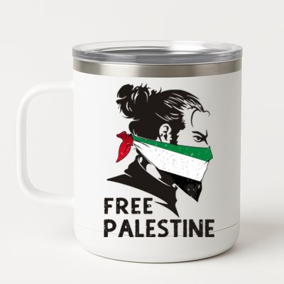 Free Palestine Flag Save Gaza End Occupation Palestinian 12 oz Stainless Steel Tumbler Cup