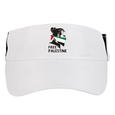 Free Palestine Flag Save Gaza End Occupation Palestinian Adult Drive Performance Visor