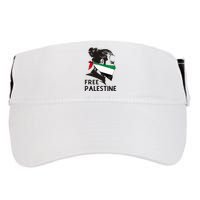 Free Palestine Flag Save Gaza End Occupation Palestinian Adult Drive Performance Visor