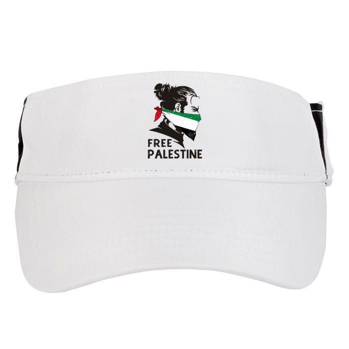 Free Palestine Flag Save Gaza End Occupation Palestinian Adult Drive Performance Visor