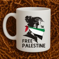 Free Palestine Flag Save Gaza End Occupation Palestinian Mug