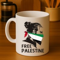Free Palestine Flag Save Gaza End Occupation Palestinian Mug