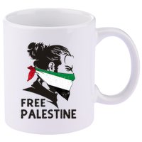 Free Palestine Flag Save Gaza End Occupation Palestinian 11oz C Handle Ceramic Mug