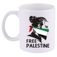 Free Palestine Flag Save Gaza End Occupation Palestinian 11oz C Handle Ceramic Mug