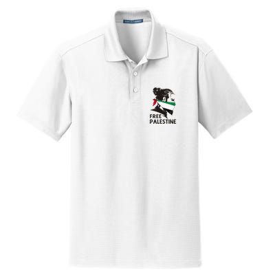 Free Palestine Flag Save Gaza End Occupation Palestinian Dry Zone Grid Polo