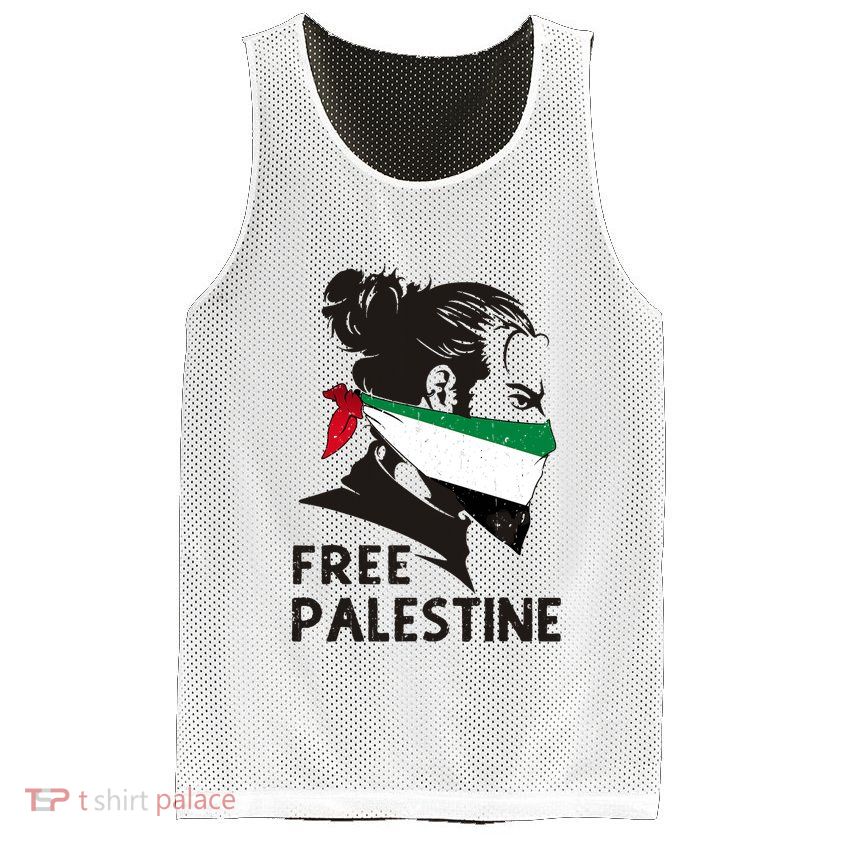 Free Palestine Flag Save Gaza End Occupation Palestinian Mesh Reversible Basketball Jersey Tank