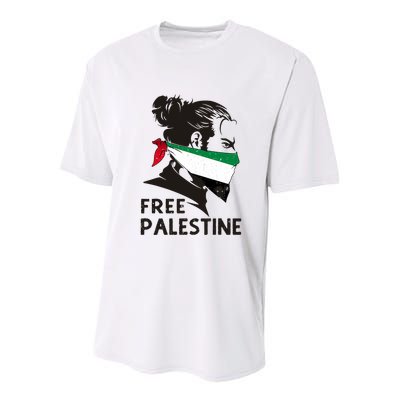 Free Palestine Flag Save Gaza End Occupation Palestinian Youth Performance Sprint T-Shirt