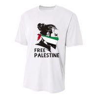 Free Palestine Flag Save Gaza End Occupation Palestinian Youth Performance Sprint T-Shirt