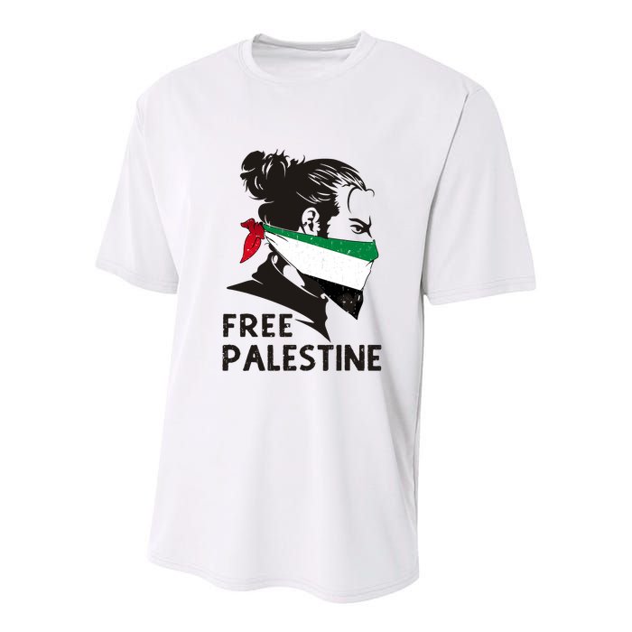 Free Palestine Flag Save Gaza End Occupation Palestinian Youth Performance Sprint T-Shirt