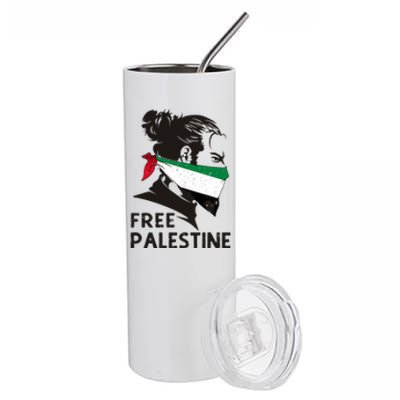 Free Palestine Flag Save Gaza End Occupation Palestinian Stainless Steel Tumbler