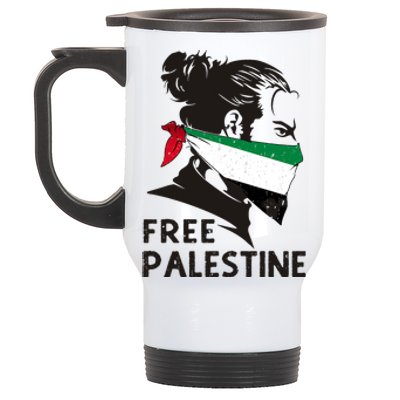 Free Palestine Flag Save Gaza End Occupation Palestinian Stainless Steel Travel Mug