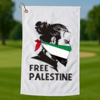 Free Palestine Flag Save Gaza End Occupation Palestinian Golf Towel