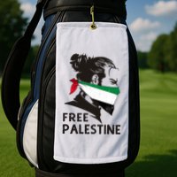 Free Palestine Flag Save Gaza End Occupation Palestinian Golf Towel