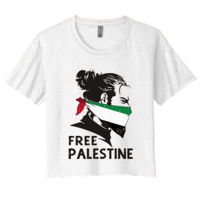 Free Palestine Flag Save Gaza End Occupation Palestinian Crop Top