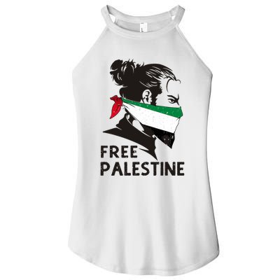 Free Palestine Flag Save Gaza End Occupation Palestinian Women's Perfect Tri Rocker Tank