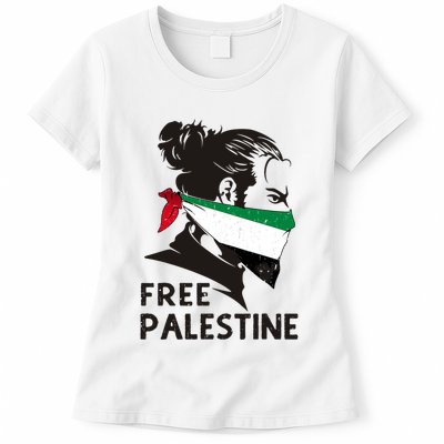 Free Palestine Flag Save Gaza End Occupation Palestinian Womens T-Shirt
