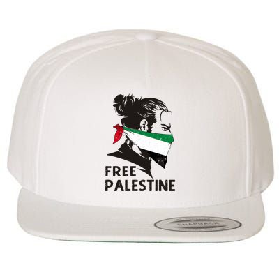 Free Palestine Flag Save Gaza End Occupation Palestinian Wool Snapback Cap