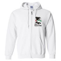 Free Palestine Flag Save Gaza End Occupation Palestinian Full Zip Hoodie
