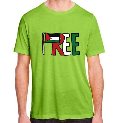 Free Palestine Adult ChromaSoft Performance T-Shirt