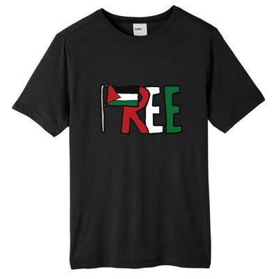 Free Palestine Tall Fusion ChromaSoft Performance T-Shirt