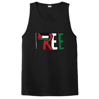 Free Palestine PosiCharge Competitor Tank