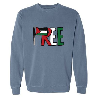 Free Palestine Garment-Dyed Sweatshirt