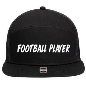 Football Player 7 Panel Mesh Trucker Snapback Hat