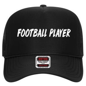 Football Player High Crown Mesh Back Trucker Hat