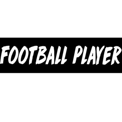 Football Player Bumper Sticker