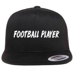 Football Player Flat Bill Trucker Hat