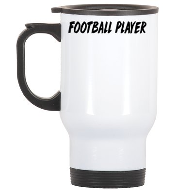 Football Player Stainless Steel Travel Mug