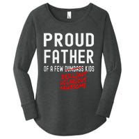 Funny Proud Father Of A Few Brilliant Hilarious Awesome Women's Perfect Tri Tunic Long Sleeve Shirt