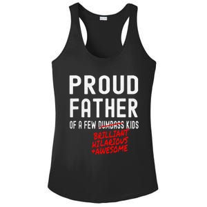 Funny Proud Father Of A Few Brilliant Hilarious Awesome Ladies PosiCharge Competitor Racerback Tank