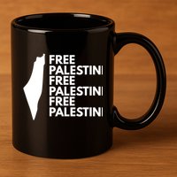Free Palestine 11oz C Handle Ceramic Mug