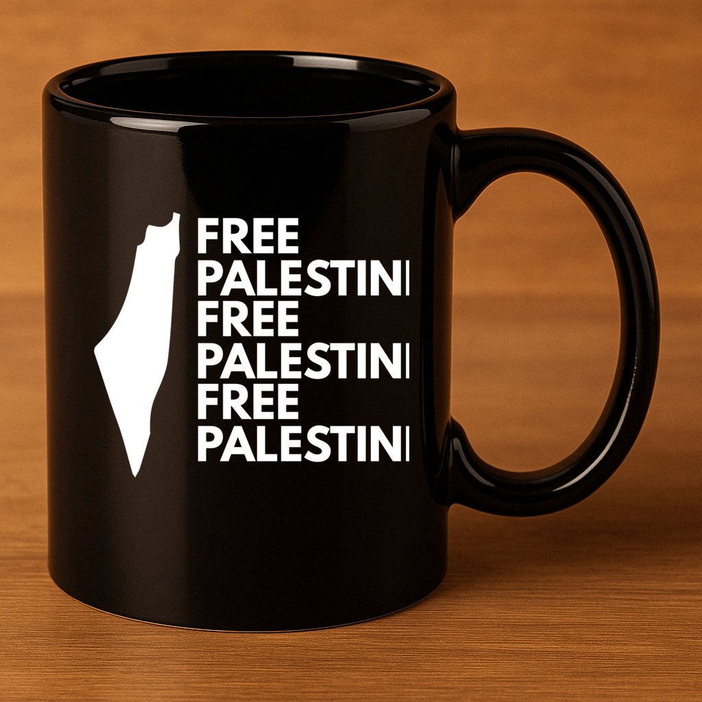 Free Palestine 11oz C Handle Ceramic Mug