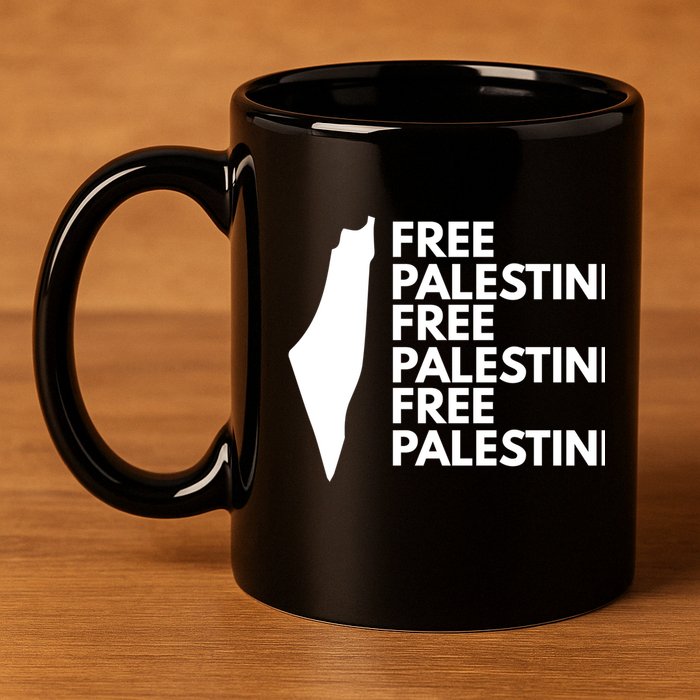 Free Palestine 11oz C Handle Ceramic Mug