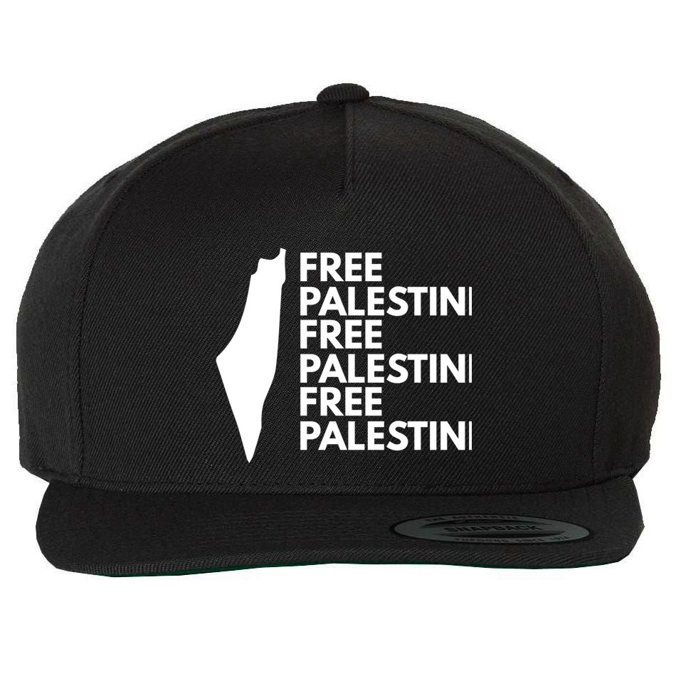 Free Palestine Wool Snapback Cap