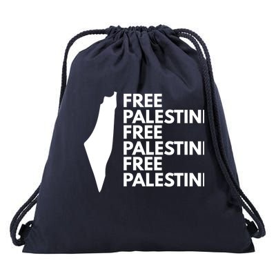 Free Palestine Drawstring Bag