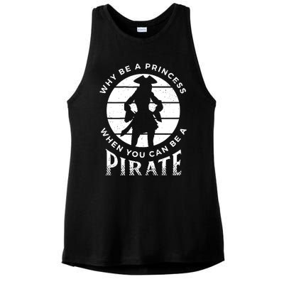 Funny Pirate Freebooter Buccaneer Caribbean Adventure Ladies PosiCharge Tri-Blend Wicking Tank