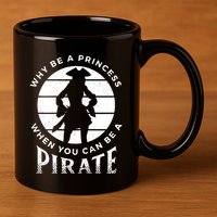 Funny Pirate Freebooter Buccaneer Caribbean Adventure 11oz C Handle Ceramic Mug