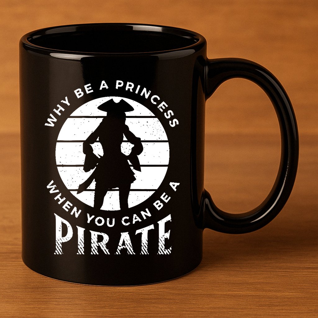 Funny Pirate Freebooter Buccaneer Caribbean Adventure 11oz C Handle Ceramic Mug